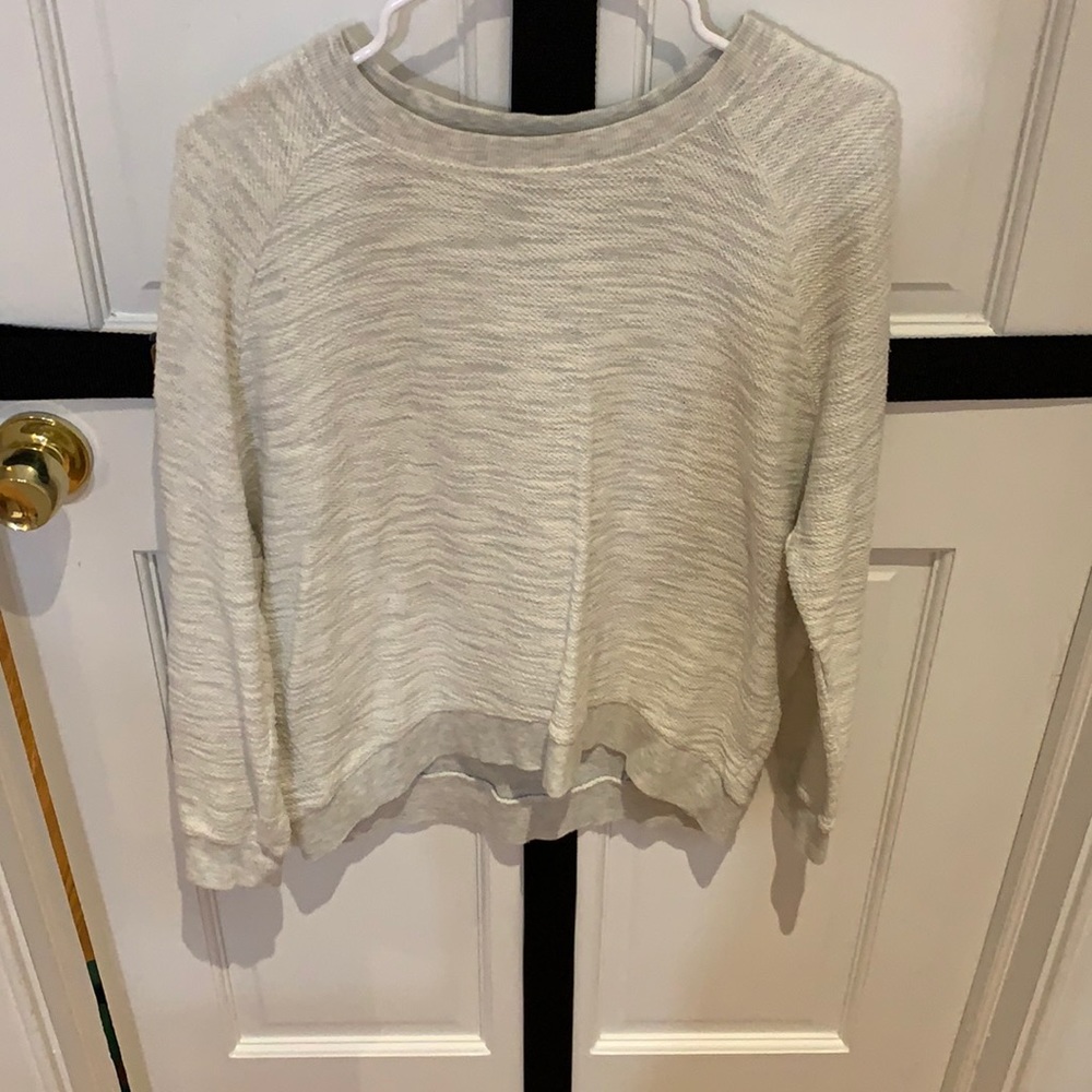 Forever 21 White/Grayish Sweatshirt top! Small!
